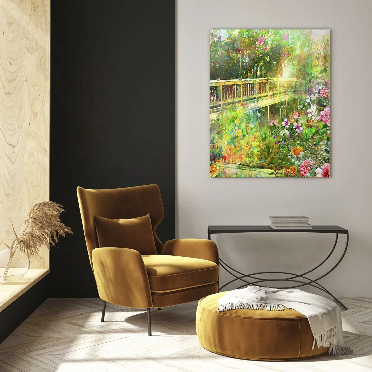 Tablou pe sticlă - Podul suspinelor de primăvară - 50x70 cm