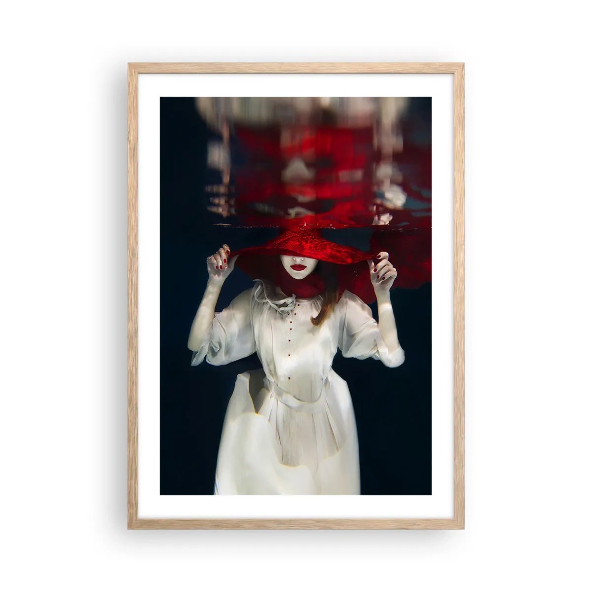 Poster în ramă de stejar deschis - Frumoasa fantomă - 50x70 cm