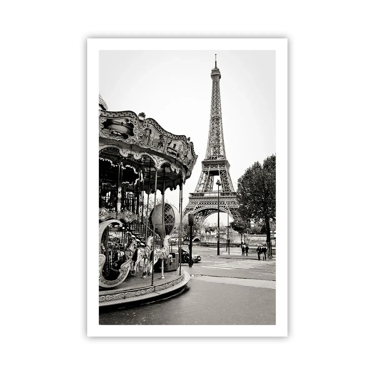 Poster - Distracții retro pariziene - 61x91 cm