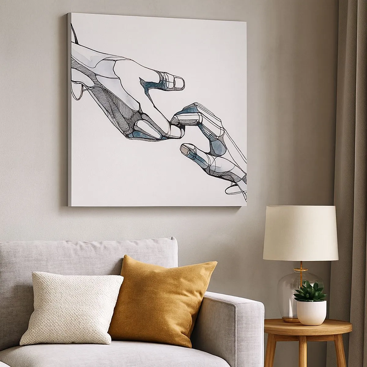 Tablou pe pânză - Gest frumos - 30x30 cm