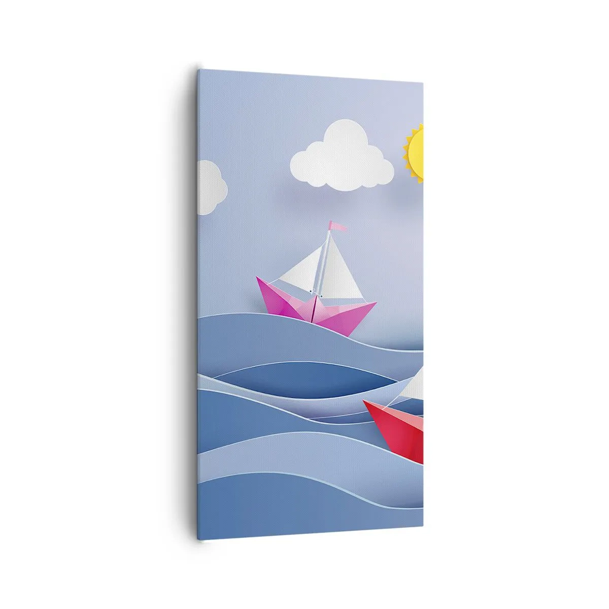 Tablou pe pânză - Ah, ce plăcut e să te legeni printre valuri - 65x120 cm