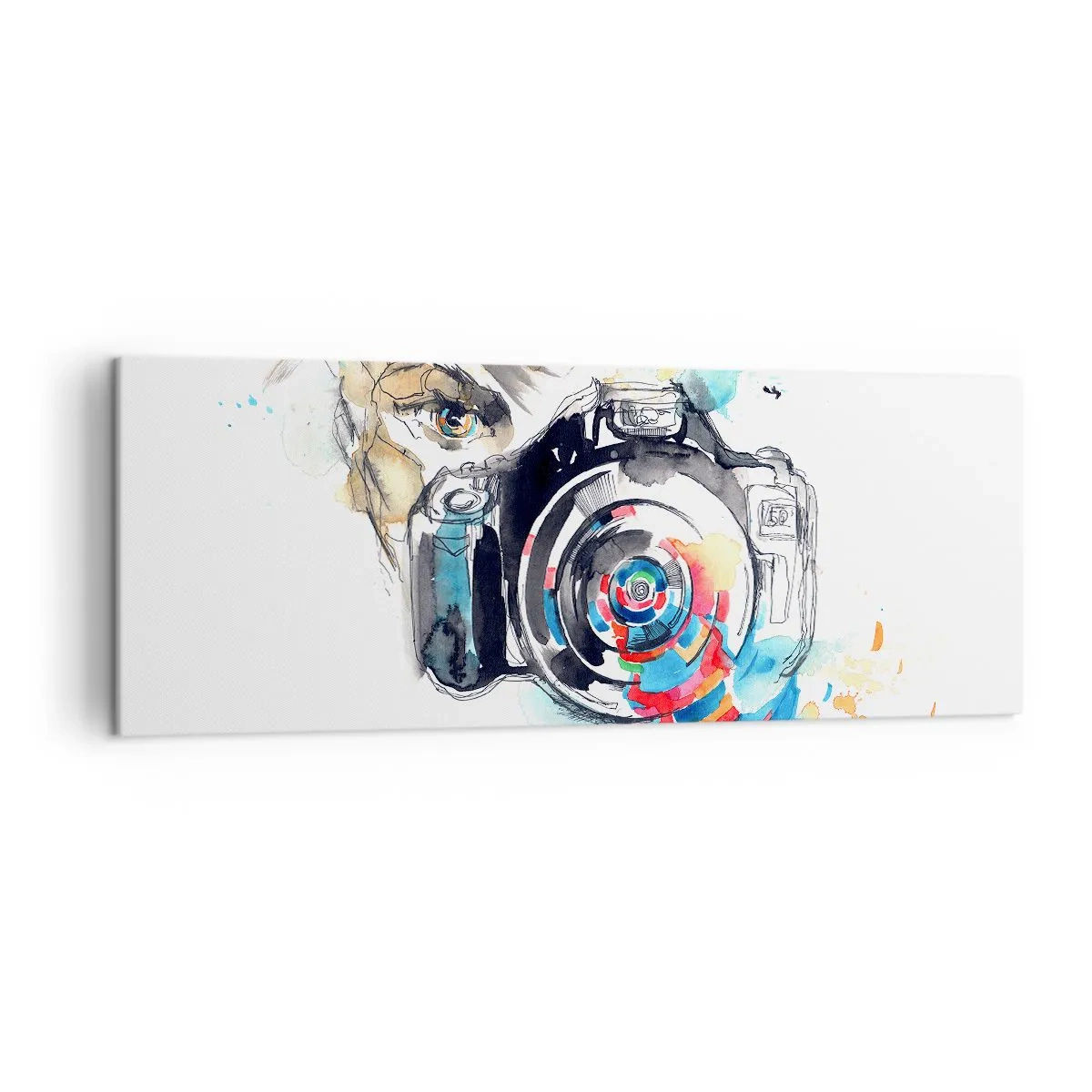 Tablou pe pânză - În ochiul obiectivului - 140x50 cm