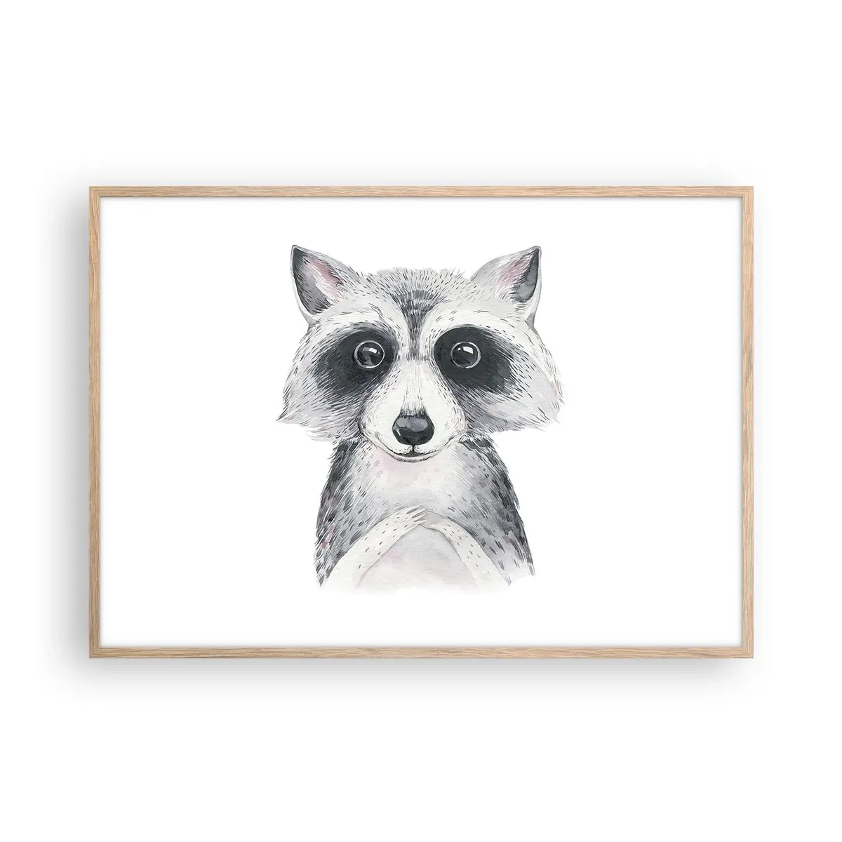 Poster în ramă de stejar deschis - Un moment pentru emoții - 100x70 cm