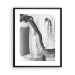 Poster în ramă neagră - Cu o mișcare decisivă - 40x50 cm