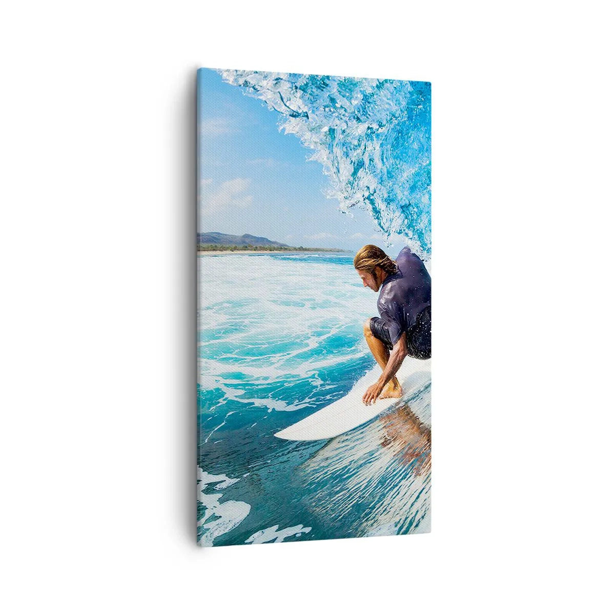 Tablou pe pânză - Dansând cu valurile - 55x100 cm