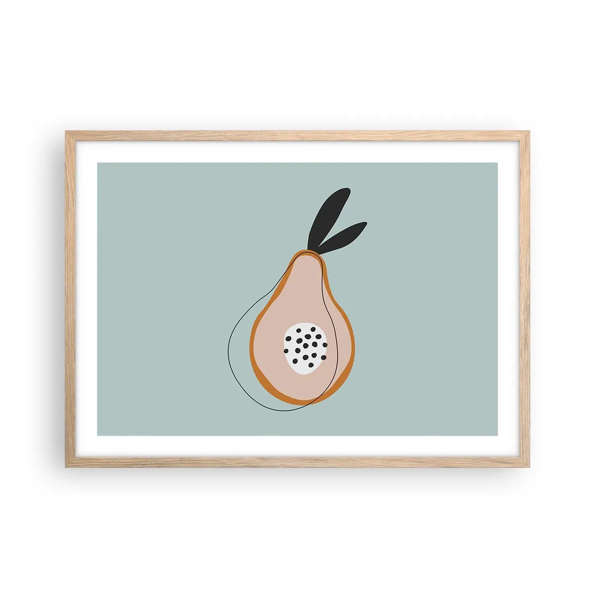 Poster în ramă de stejar deschis - Pătrunzând în natura lucrurilor - 70x50 cm