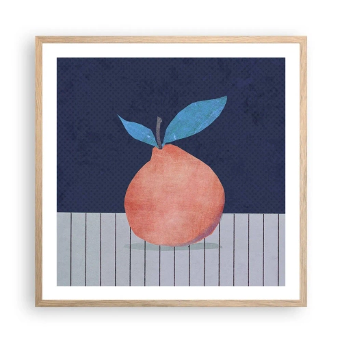 Poster în ramă de stejar deschis - Convexitate și plan - 60x60 cm