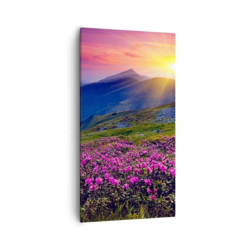 Tablou pe pânză - ... Și peste tot în jur se simte un miros de jneapăn și parfum de ierburi... - 55x100 cm