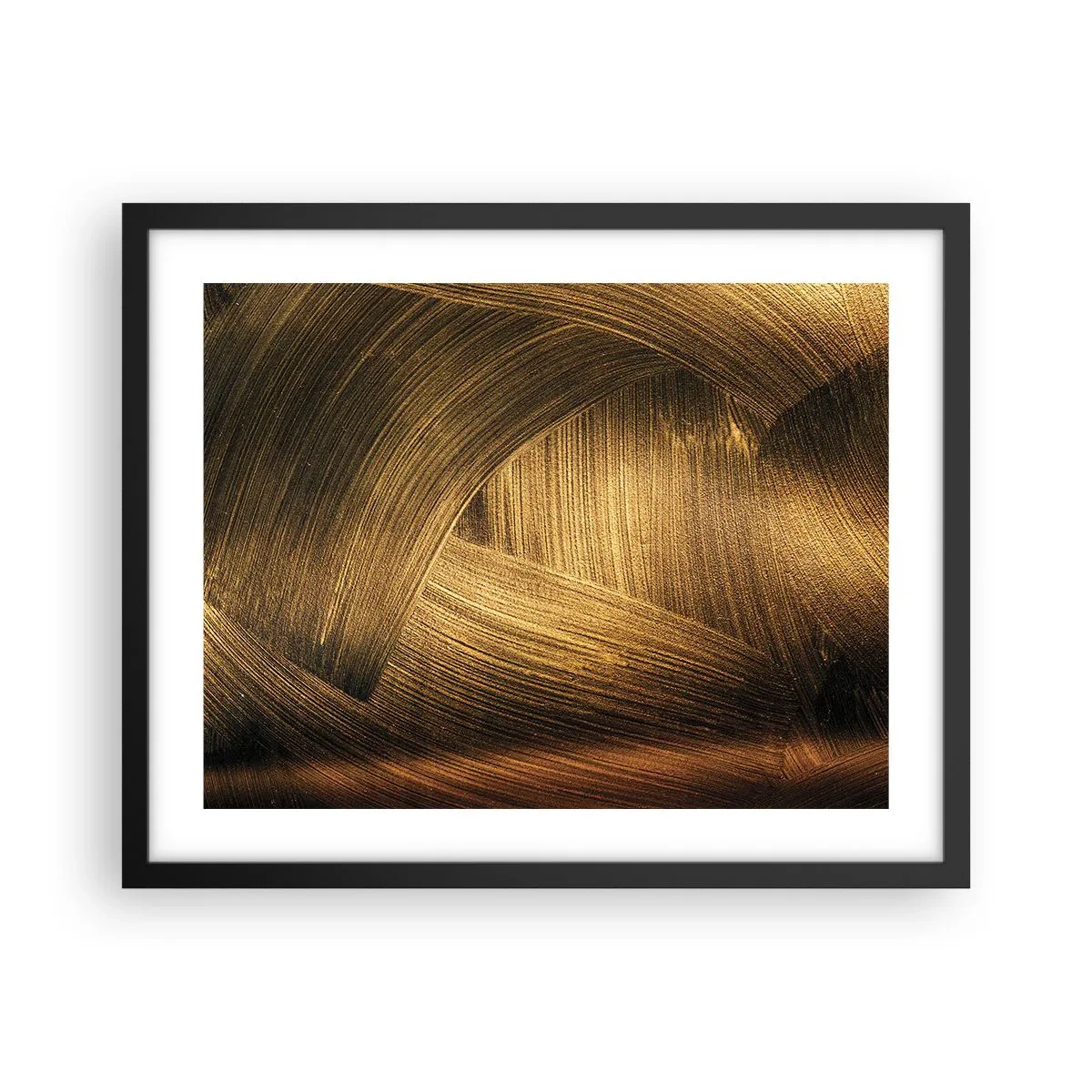 Poster în ramă neagră - Într-un labirint de aur - 50x40 cm