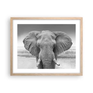 Poster în ramă de stejar deschis - Bun venit în lumea mea - 50x40 cm