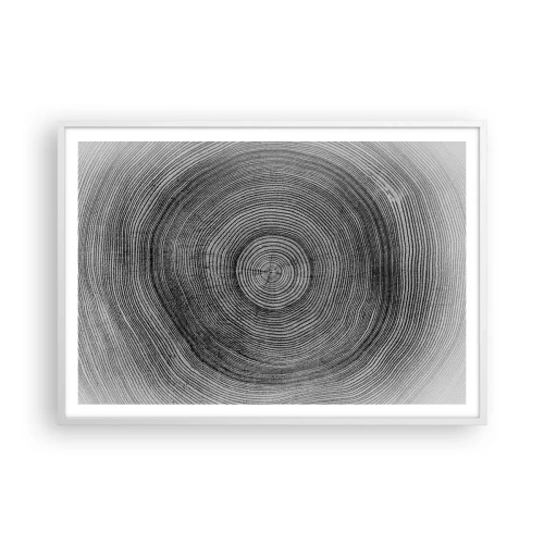 Poster în ramă albă - Un semn al vremurilor - 100x70 cm