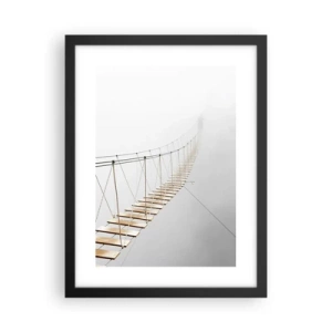 Poster în ramă neagră - Unde te va duce? - 30x40 cm