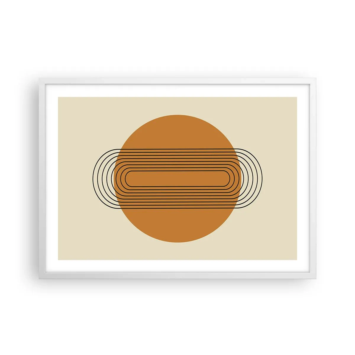 Poster în ramă albă - Planul perfect - 70x50 cm