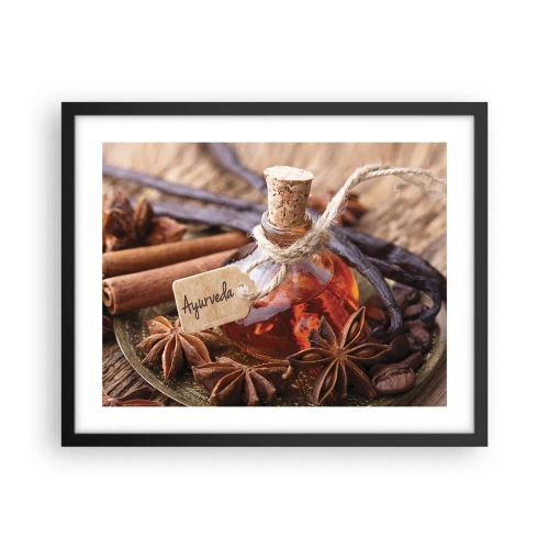 Poster în ramă neagră - Unitatea trupului și a spiritului - 50x40 cm