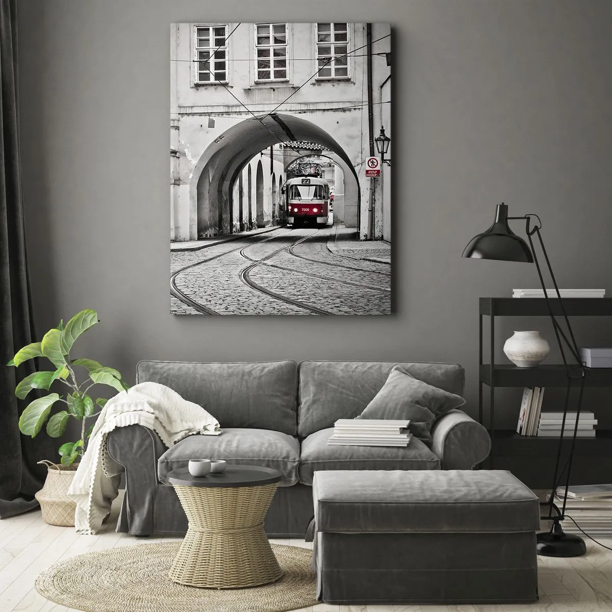 Tablou pe pânză - Printr-un labirint urban - 50x70 cm