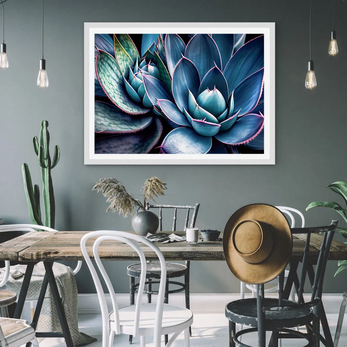 Poster în ramă albă - Forța vitală - 50x40 cm