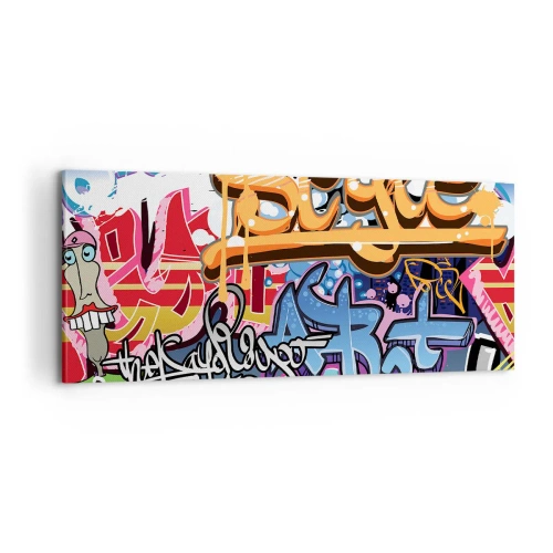 Tablou pe pânză - Picturi murale, picturi murale... - 100x40 cm