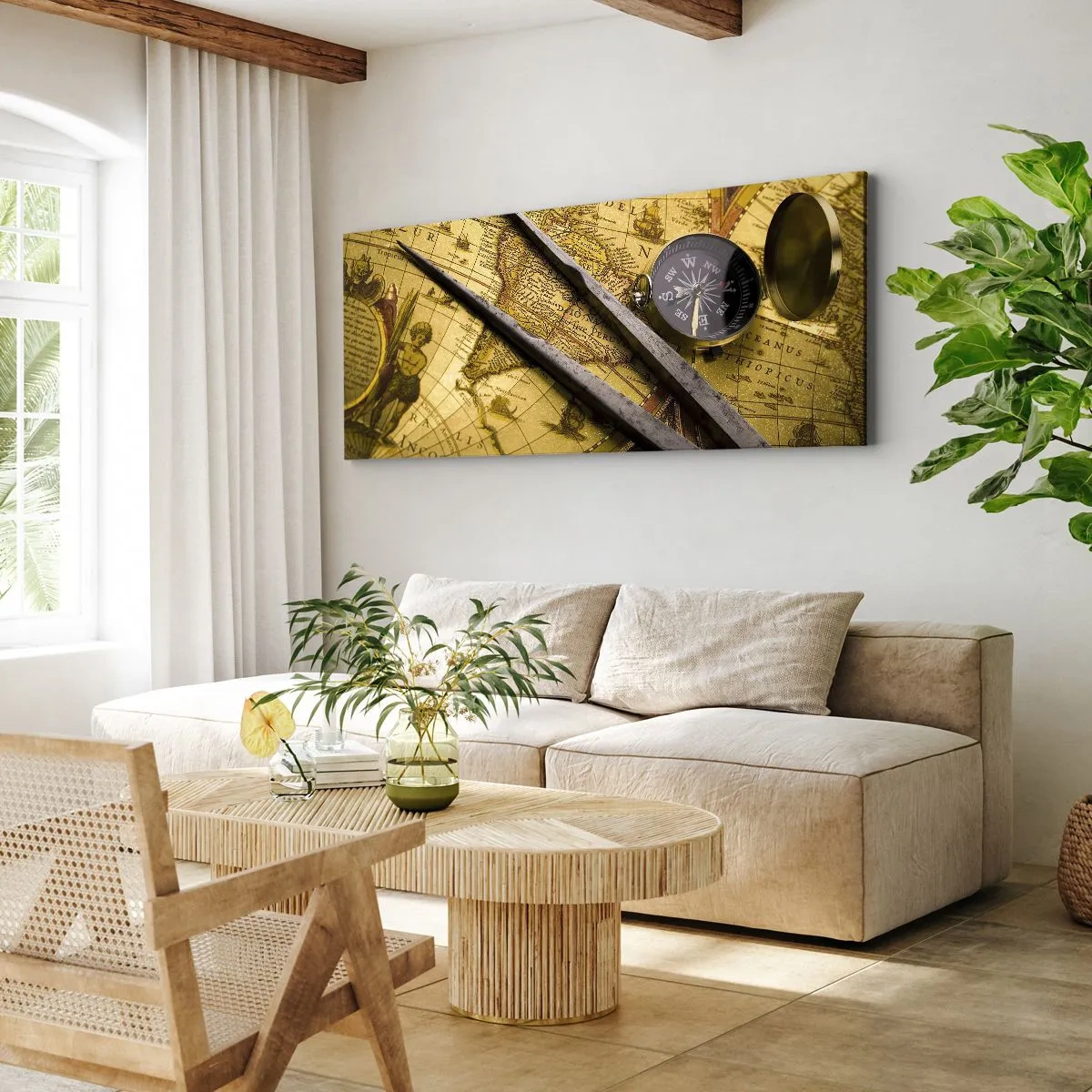 Tablou pe pânză - Unde sunt aceste comori? - 120x50 cm