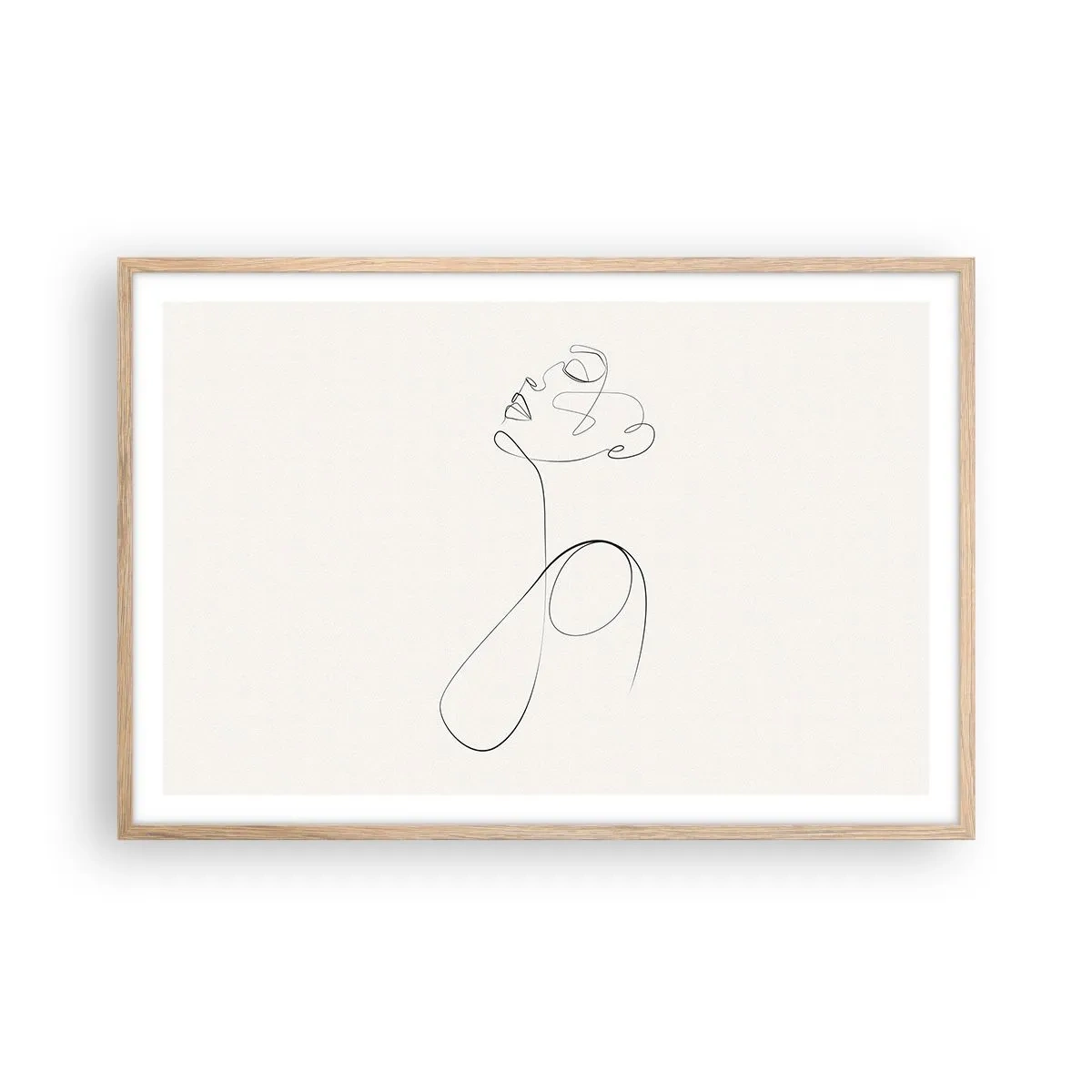 Poster în ramă de stejar deschis - Încâlcită în vise - 91x61 cm