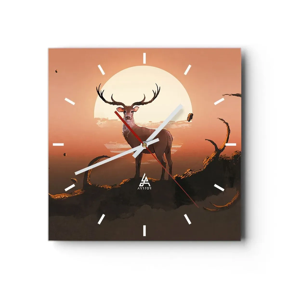 Ceas de perete - Ceas pe sticlă - Această noapte este diferită de oricare alta - 40x40 cm