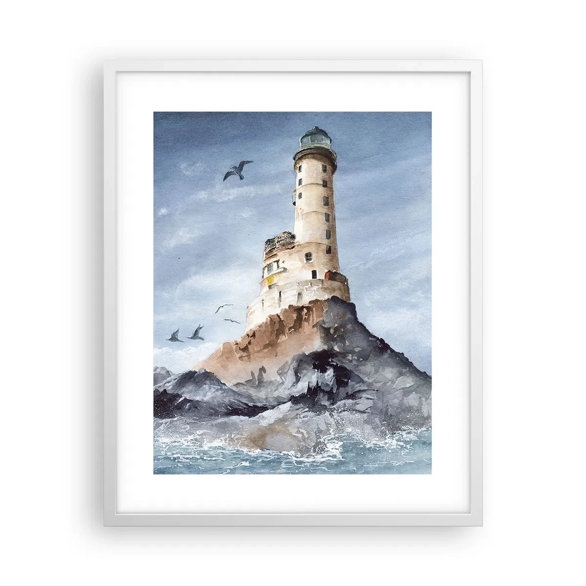 Poster în ramă albă - Invincibil - 40x50 cm