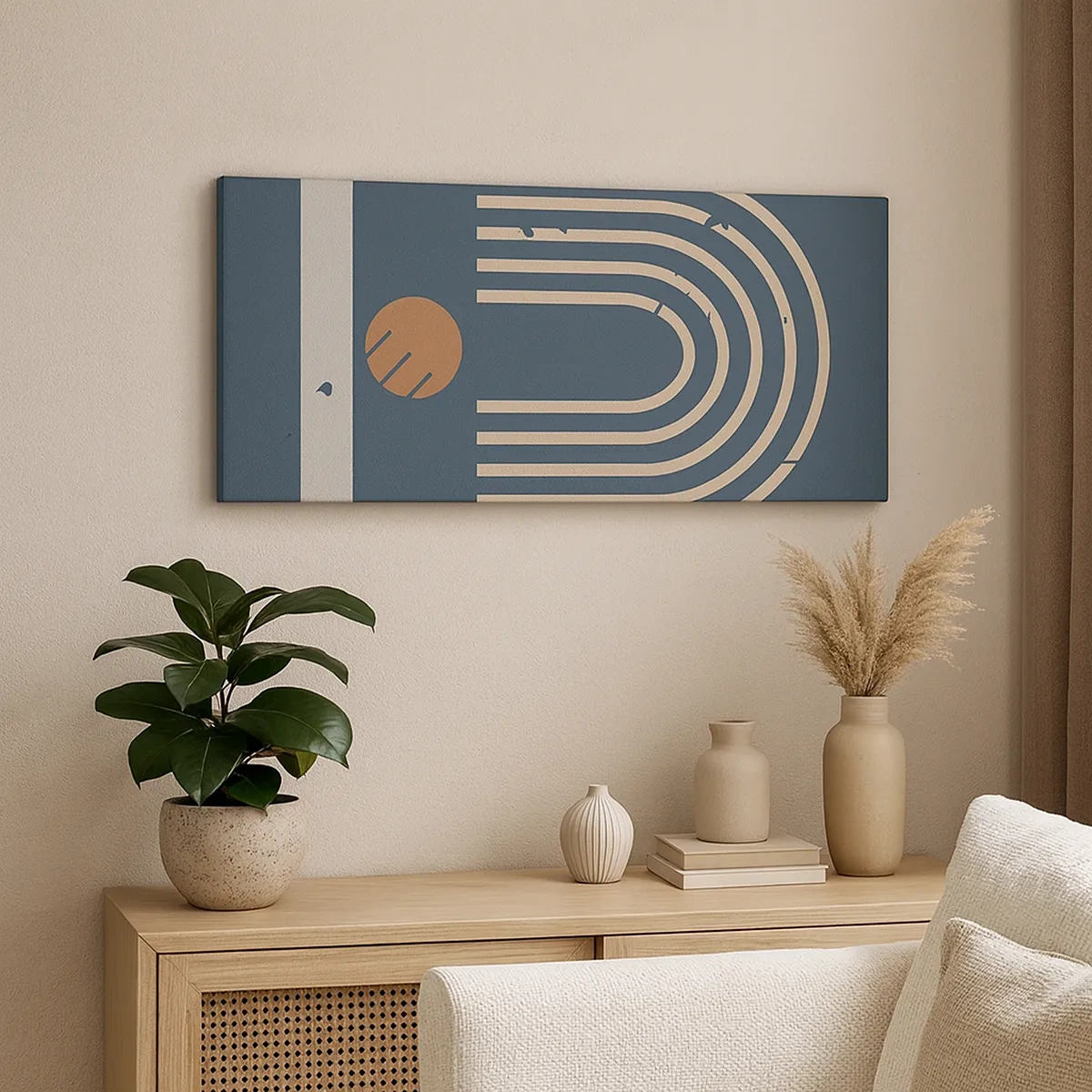 Tablou pe pânză - Geometrie în funcție de rodie - 30x30 cm