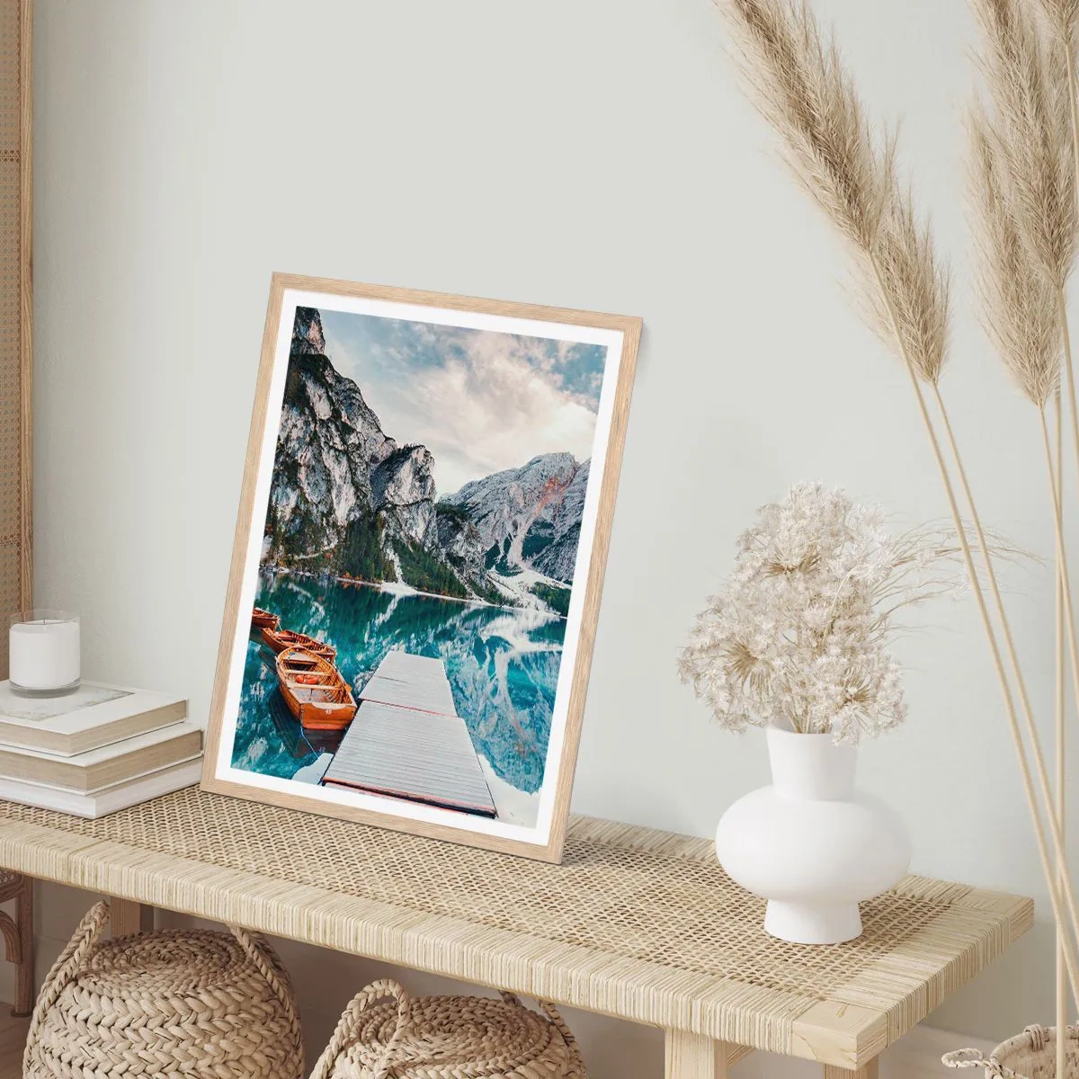 Poster în ramă de stejar deschis - Îți vom arăta frumusețea - 30x40 cm