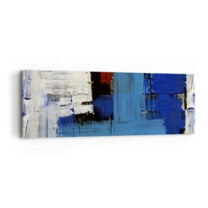 Tablou pe pânză - Secretul albastru - 90x30 cm