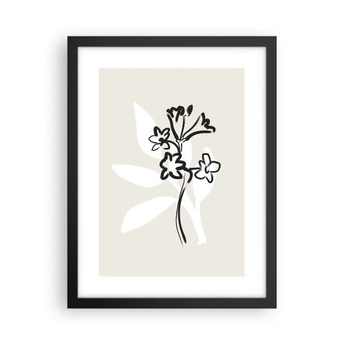 Poster în ramă neagră - Schiță pentru ierbar - 30x40 cm