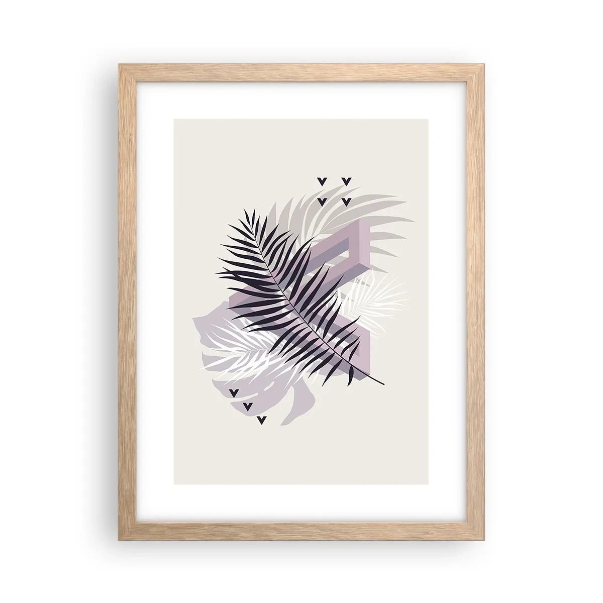 Poster în ramă de stejar deschis - Umbra unei umbre - 30x40 cm