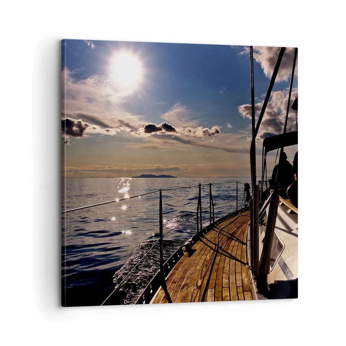 Tablou pe pânză - Sub vele spre soare - 60x60 cm