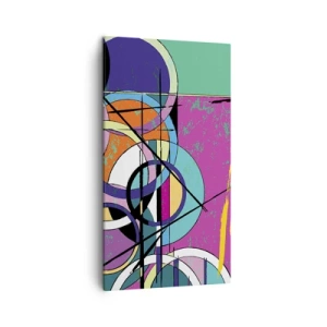 Tablou pe pânză - Roată cu roată - 45x80 cm