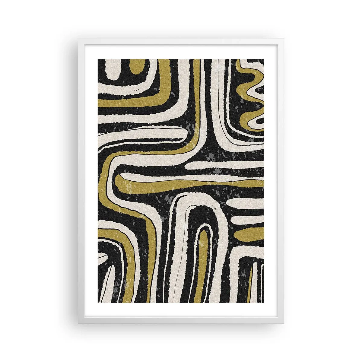 Poster în ramă albă - Compoziție: pasaje și alei - 50x70 cm