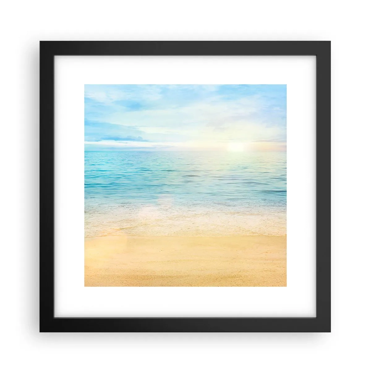 Poster în ramă neagră - Marele albastru - 30x30 cm