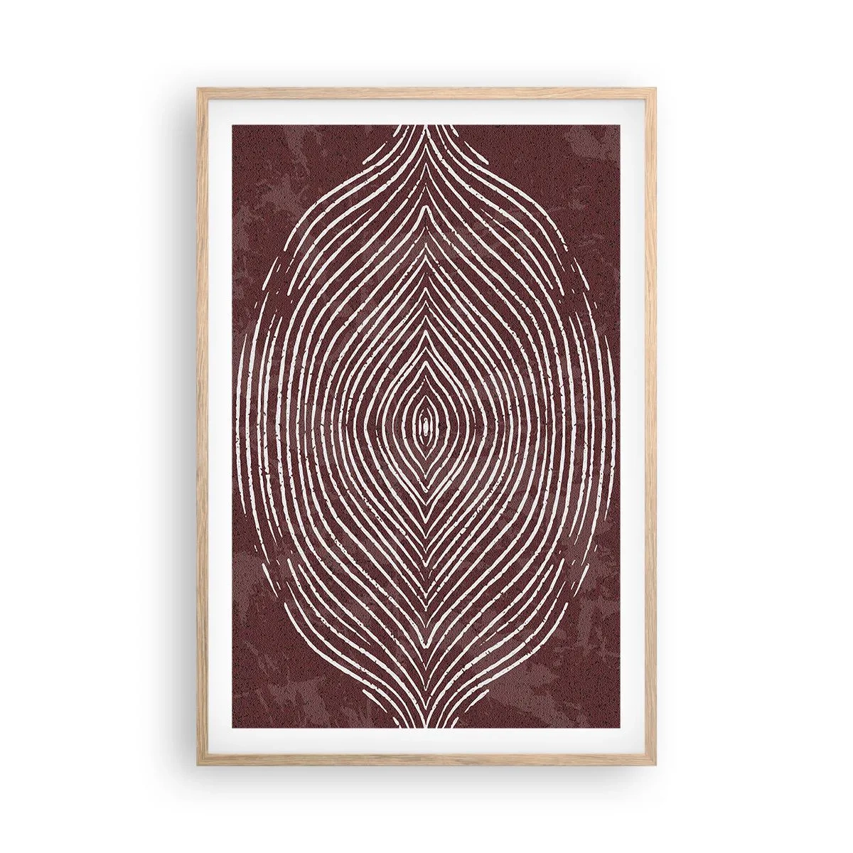 Poster în ramă de stejar deschis - Spațiul vorbește - 61x91 cm