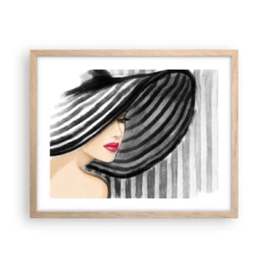 Poster în ramă de stejar deschis - Unde te pot găsi? - 50x40 cm