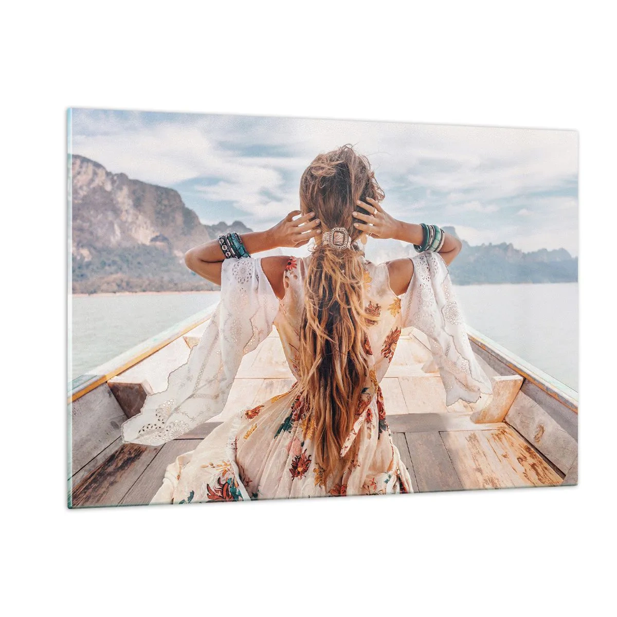 Tablou pe sticlă - Pe drumul spre fericire - 120x80 cm