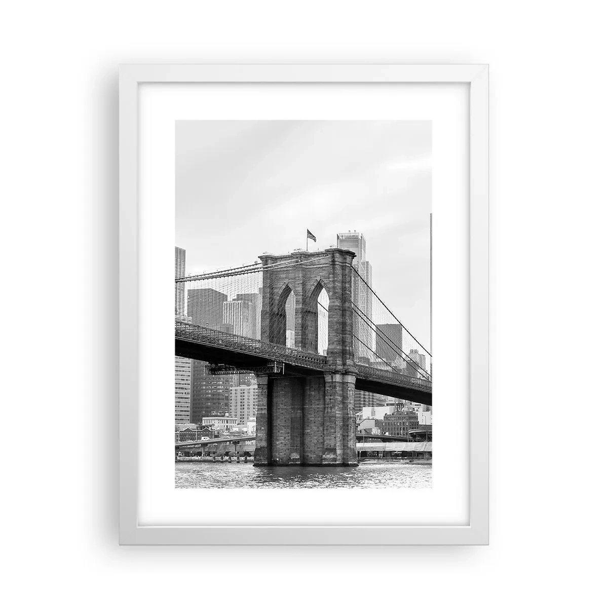 Poster în ramă albă - New York vibes - 30x40 cm