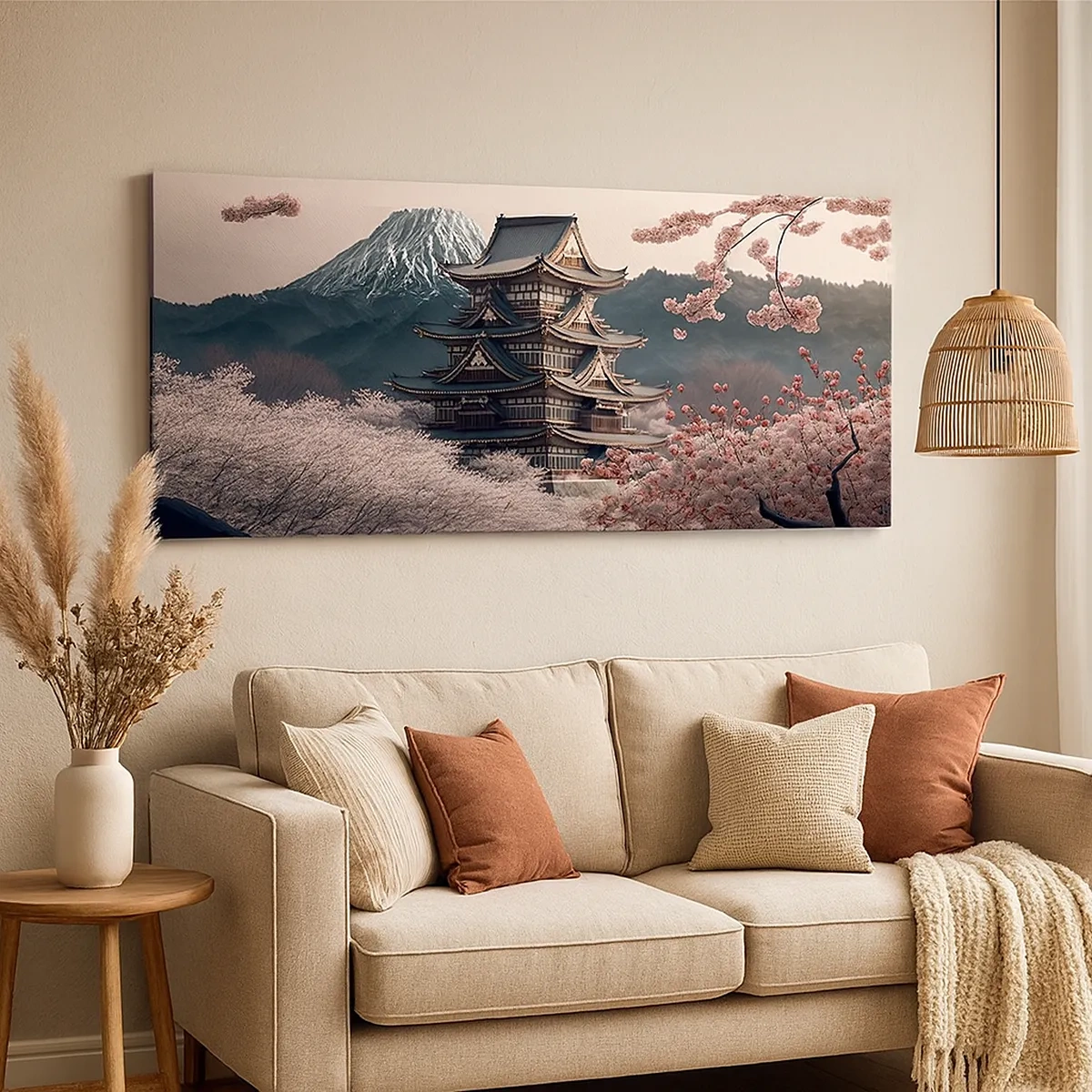 Tablou pe pânză - Țara florilor de cireș - 30x30 cm