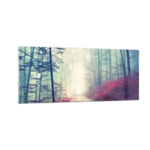 Tablou pe sticlă - Ce bine e să te trezești în zori de ziuă - 100x40 cm