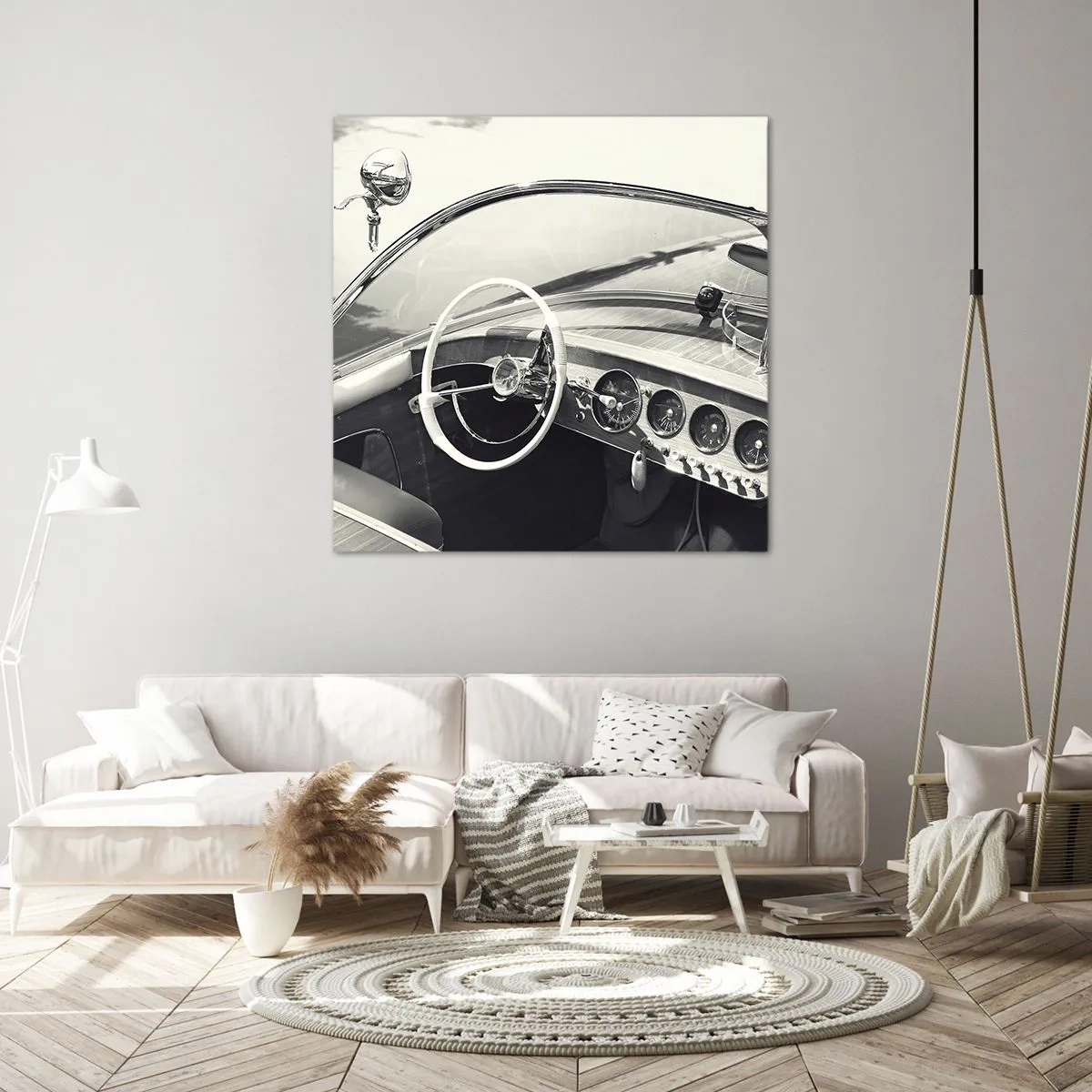 Tablou pe pânză - E timpul pentru cei bogați - 40x40 cm