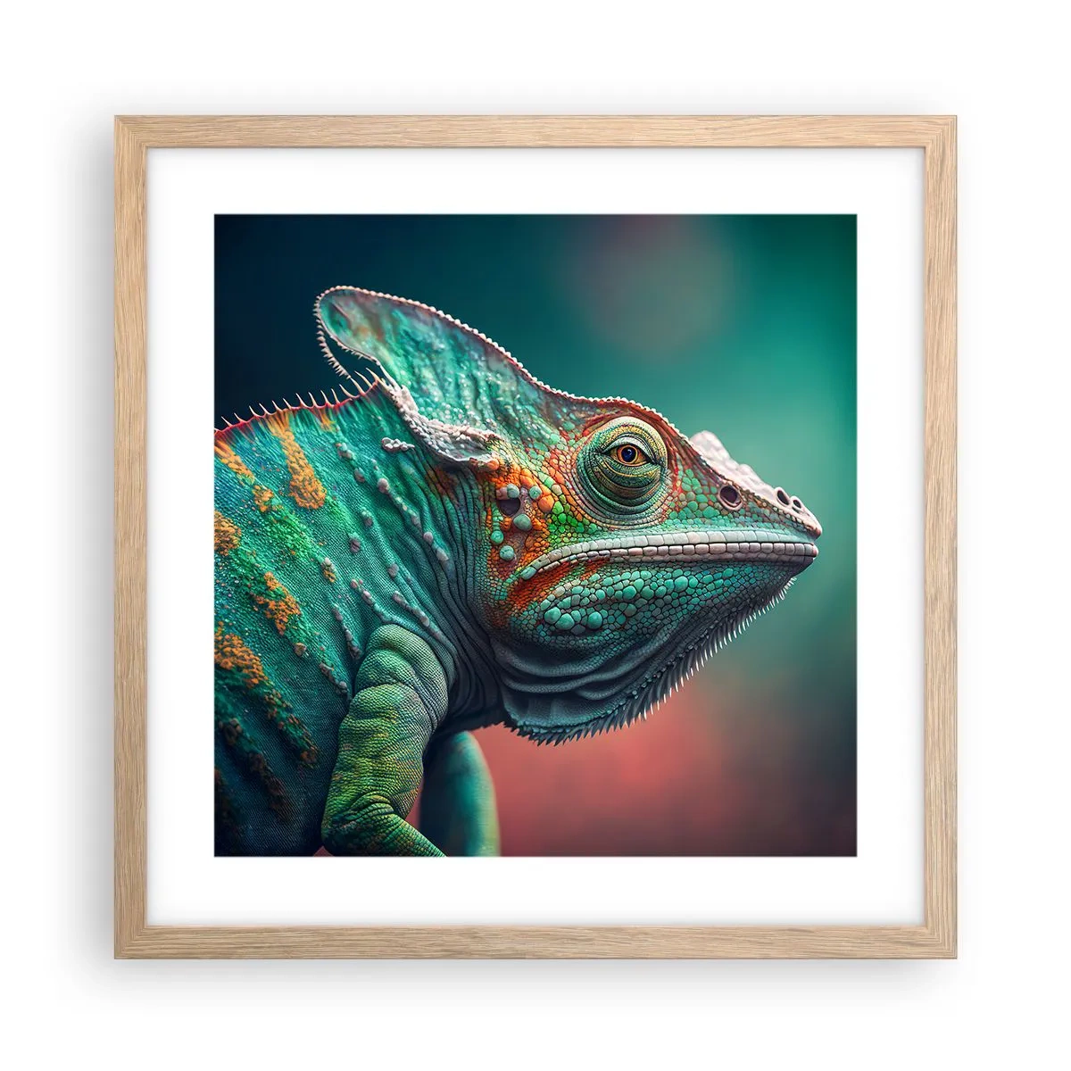 Poster în ramă de stejar deschis - Mă poți vedea? Nu e bine... - 40x40 cm