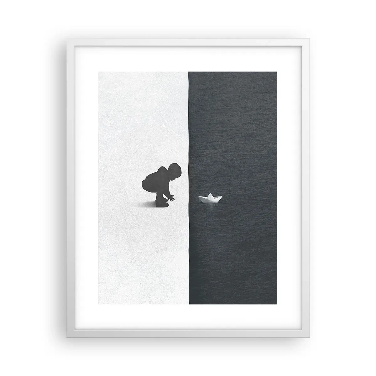Poster în ramă albă - Marea expediție - 40x50 cm