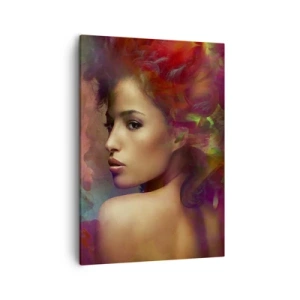 Tablou pe pânză - Mai frumoasă decât un curcubeu, delicată ca o ceață - 50x70 cm