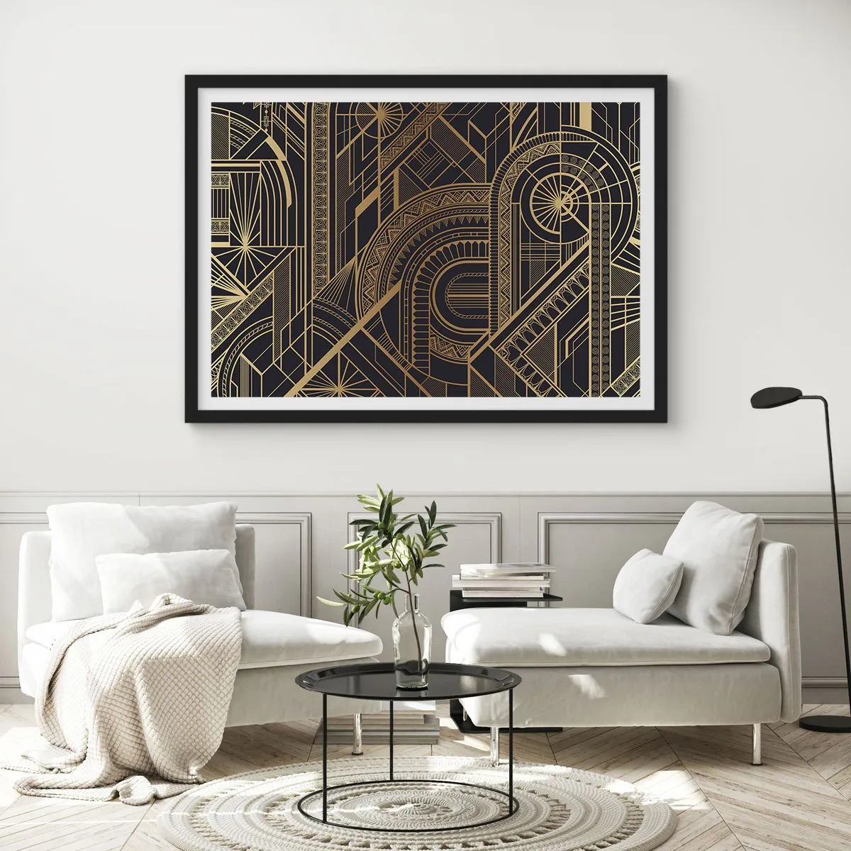 Poster în ramă neagră - Concepte, idei, planuri - 50x40 cm