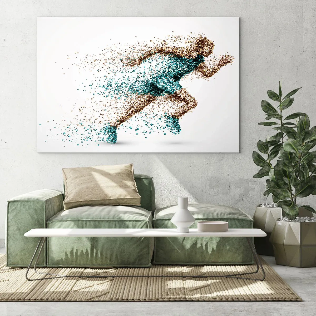 Tablou pe sticlă - Viața este o cursă - 120x80 cm