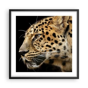 Poster în ramă neagră - Calm, concentrat, pregătit - 50x50 cm