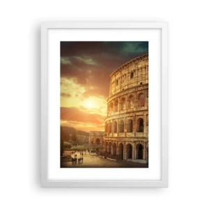 Poster în ramă albă - Impresie colosală - 30x40 cm