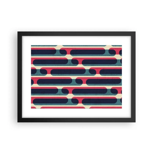 Poster în ramă neagră - Înăuntru și înainte - 40x30 cm