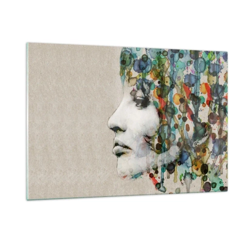 Tablou pe sticlă - A ieșit din cenușiu - 120x80 cm